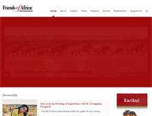 Tablet Screenshot of friendsofafricaaz.org